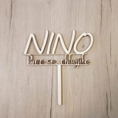 Cake topper obhajilo